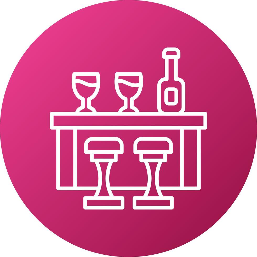 Bar Counter Icon Style vector