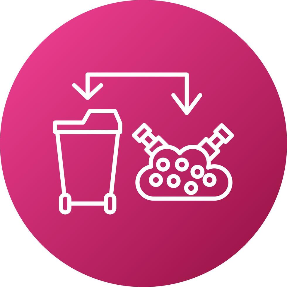 Waste Hierarchy Icon Style vector
