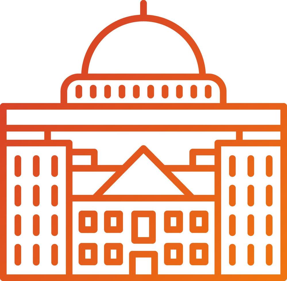 Capitol Icon Style vector