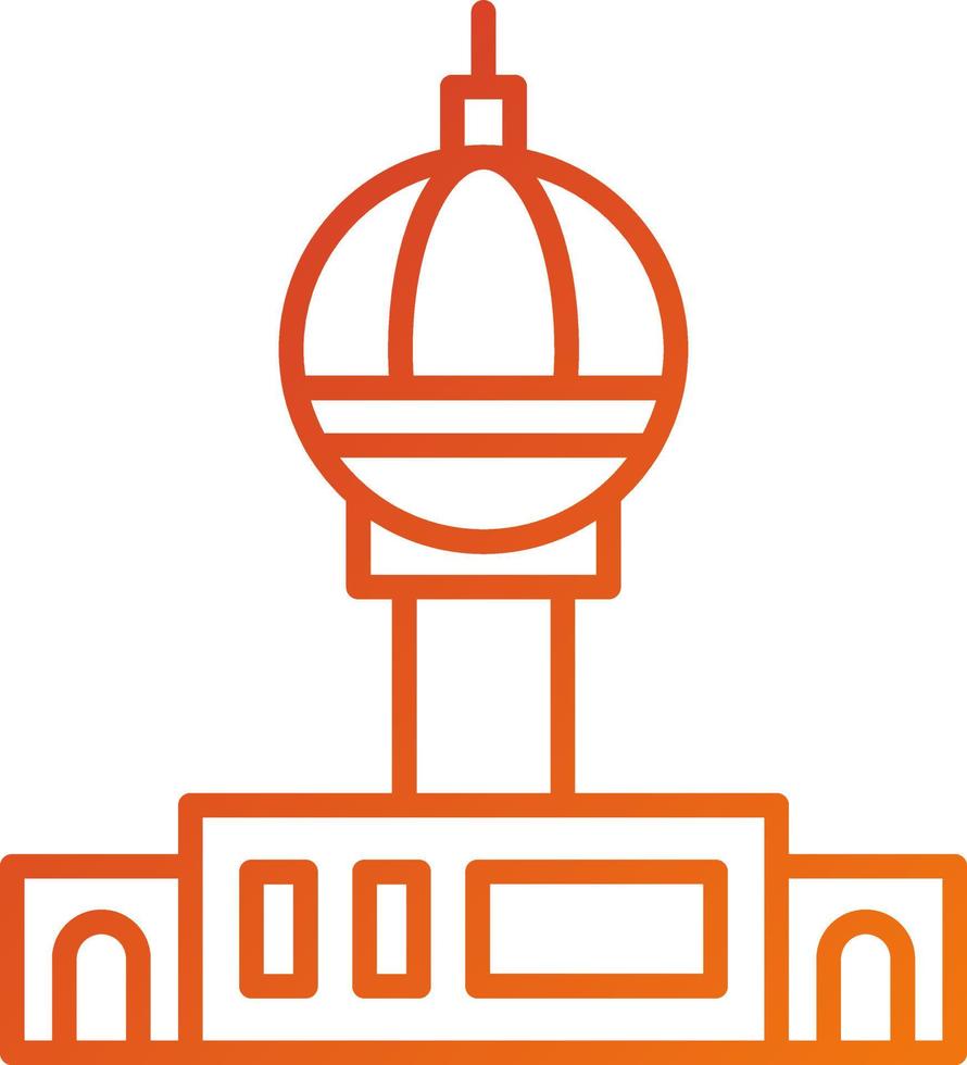 Fernsehturm Berlin Icon Style vector