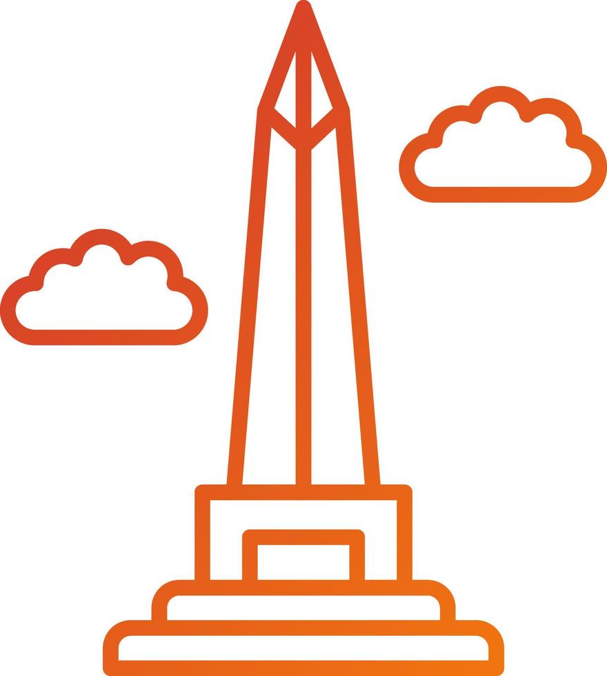 obelisco de buenos aires icono estilo vector