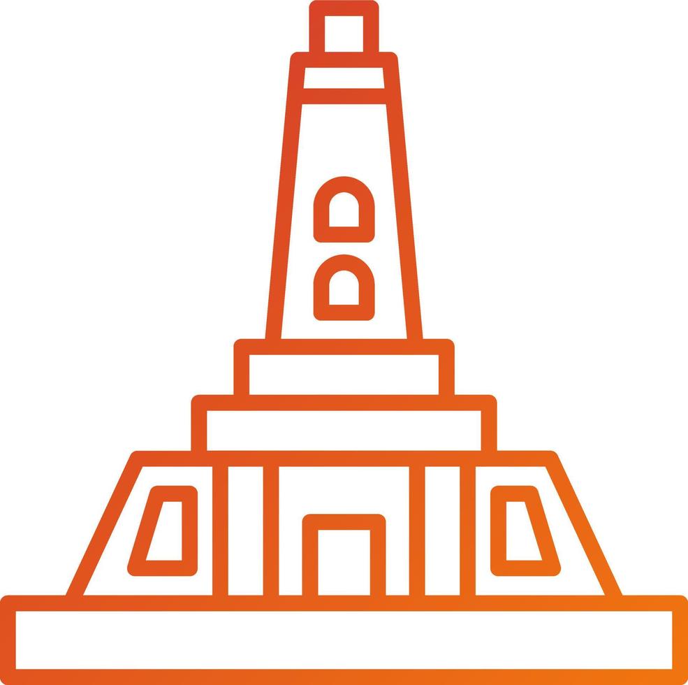 Newzealand Monument Icon Style vector