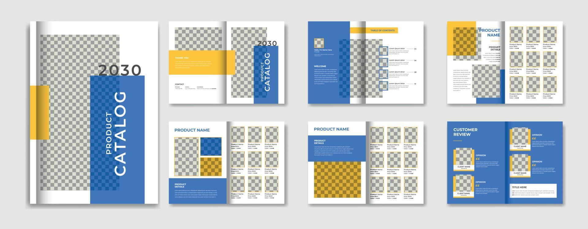 Minimalist product catalog design template, multipurpose product catalogue layout design template, a4 Company product brochure template design vector