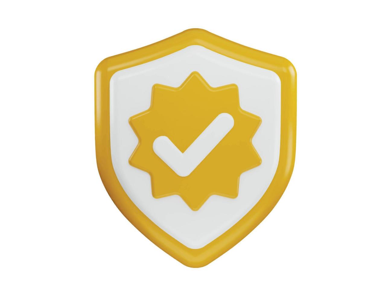 Verified icon 3d rendering vector illustration