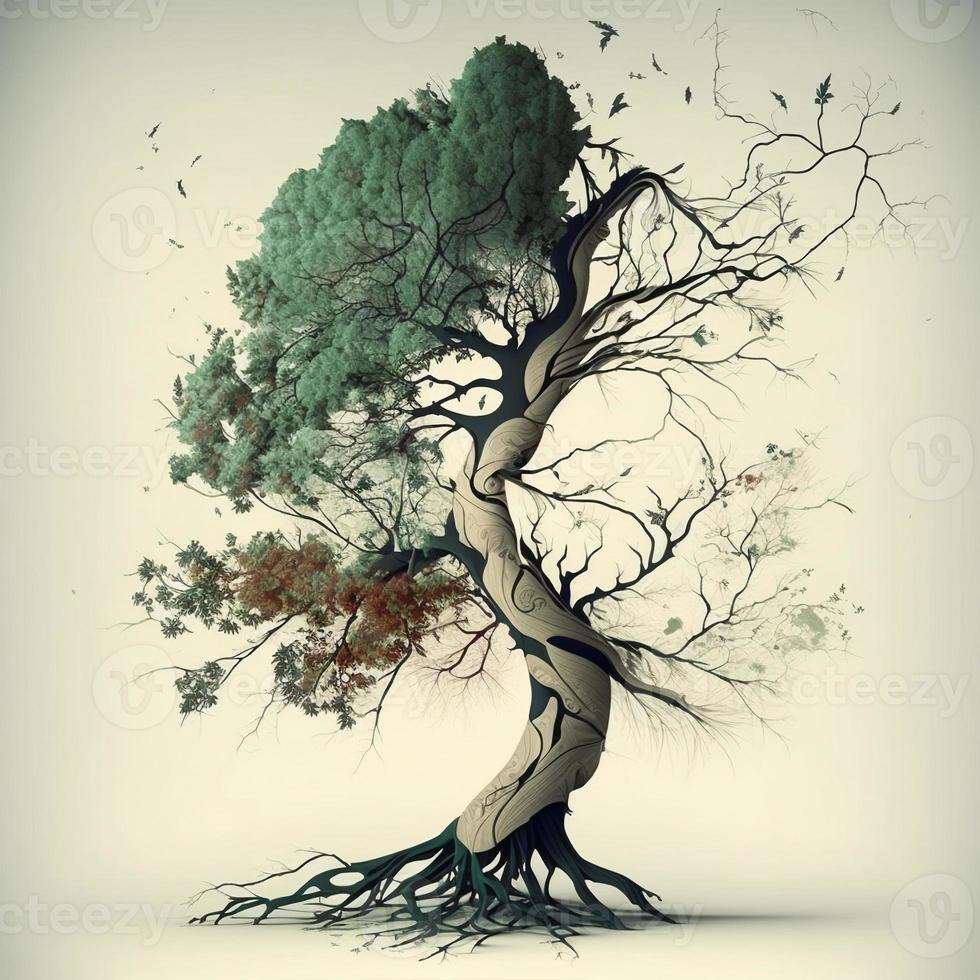 Stylized Tree Concept Created With Generative AI 21643331 Stock Photo stylized-tree-concept-created-with-generative-ai-21643331-stock-photo