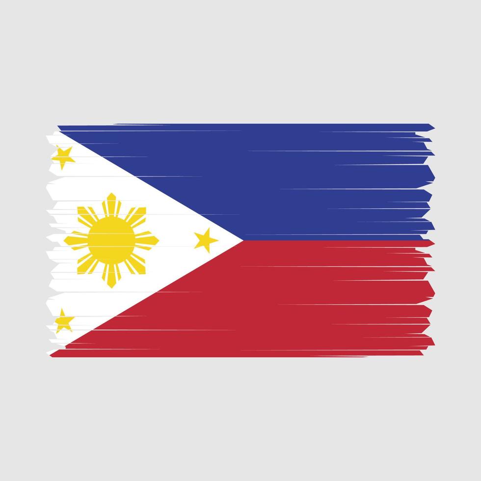 Filipinas bandera vector ilustración