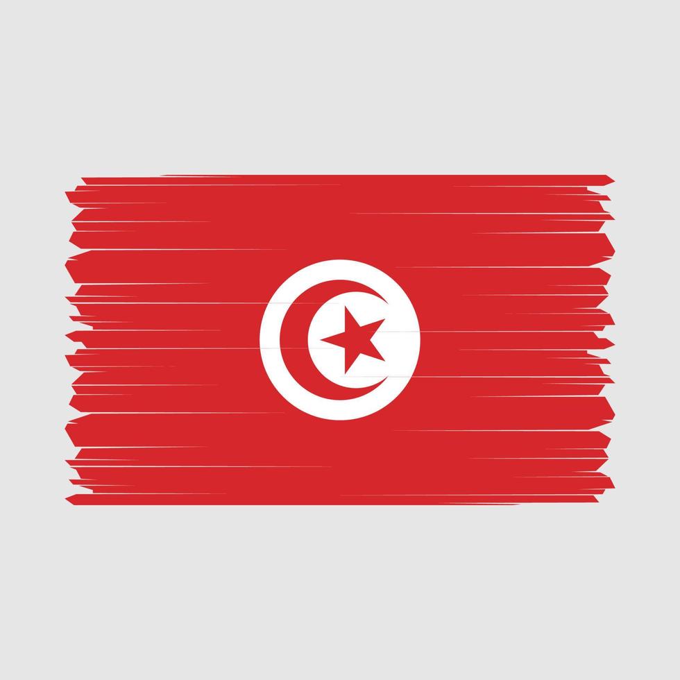 Tunisia Flag Vector Illustration