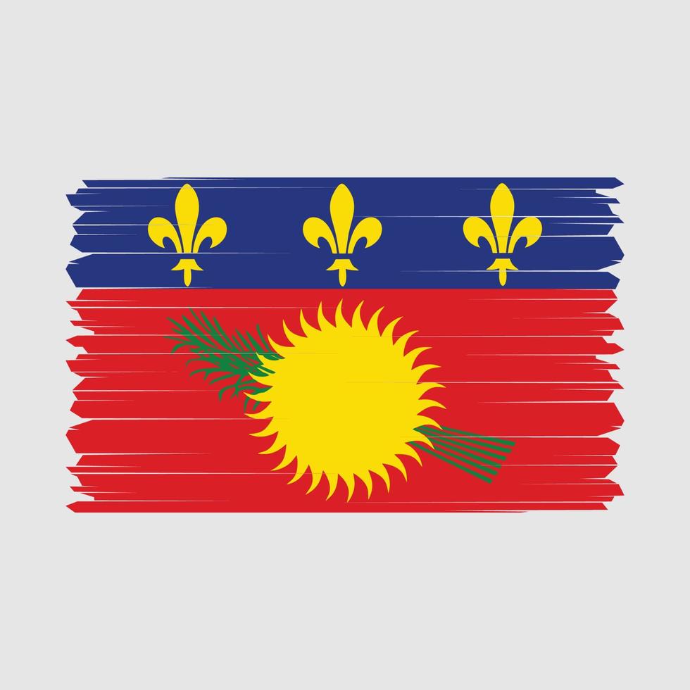 Guadeloupe Flag Vector Illustration