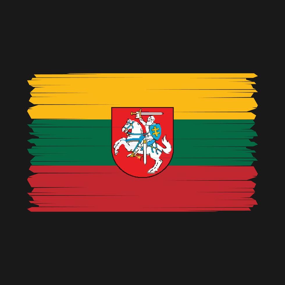 Lithuania Flag Vector Illustration