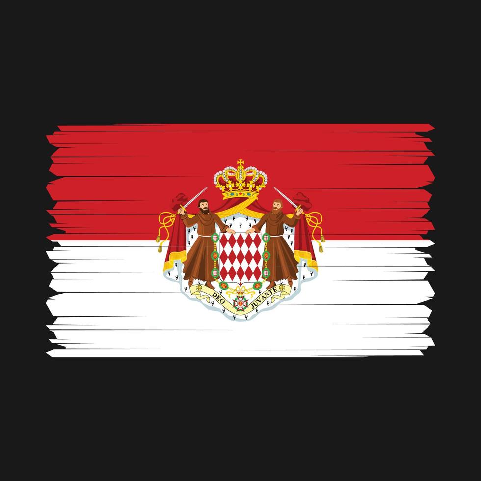 Monaco Flag Vector Illustration