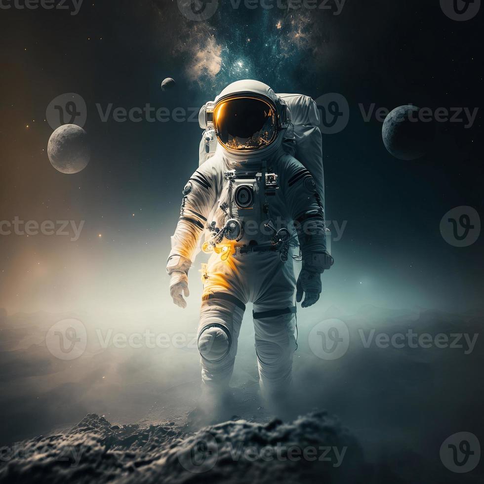 Astronaut, as a symbol of humanity's exploration and pursuit of knowledge beyond our planet photo