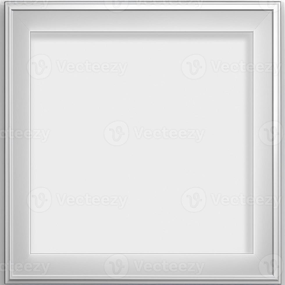 Modren white frame mockup, created with generative AI photo