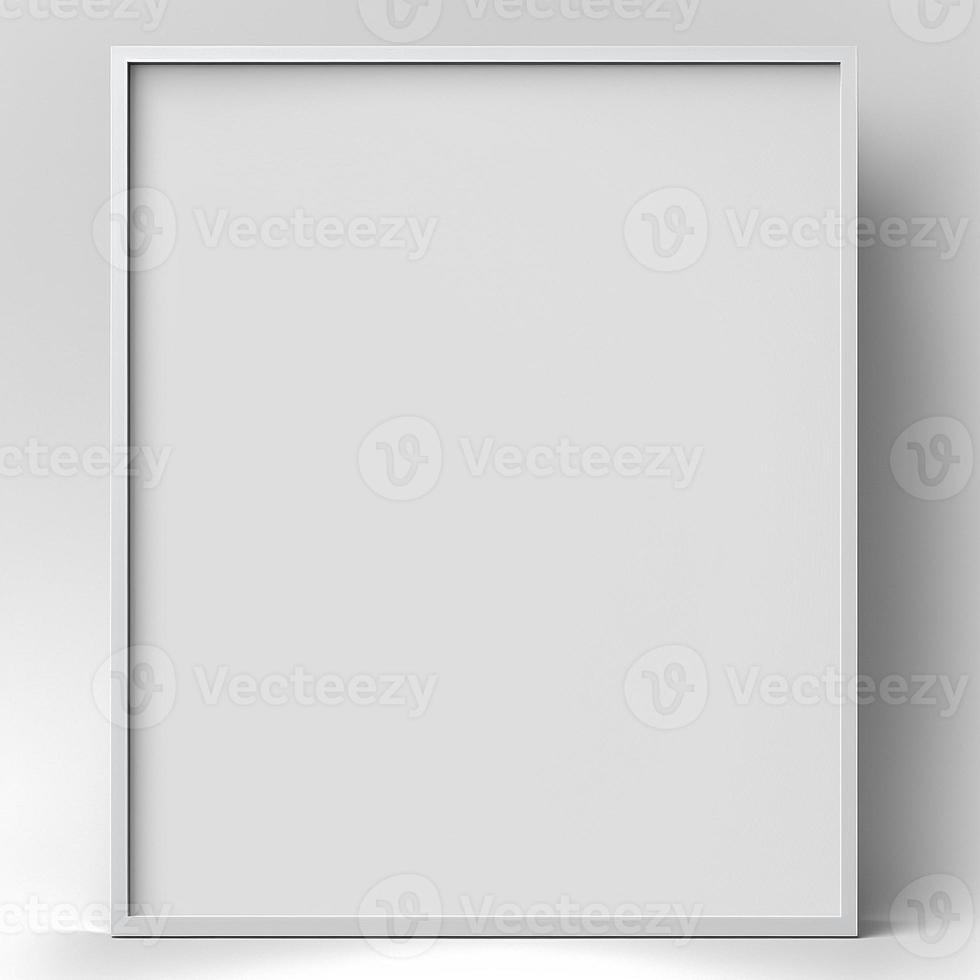 Modren white frame mockup, created with generative AI photo
