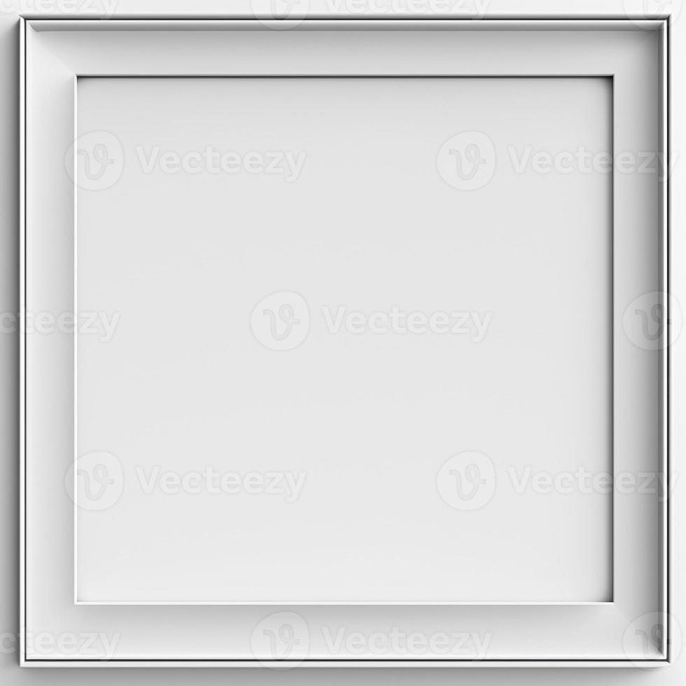 Modren white frame mockup, created with generative AI photo