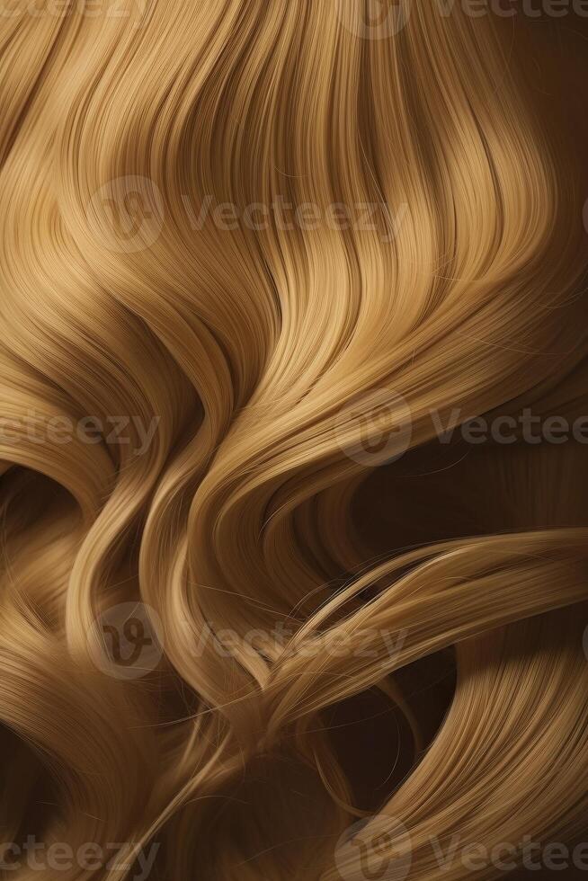 Beautiful golden hair background, created with photo