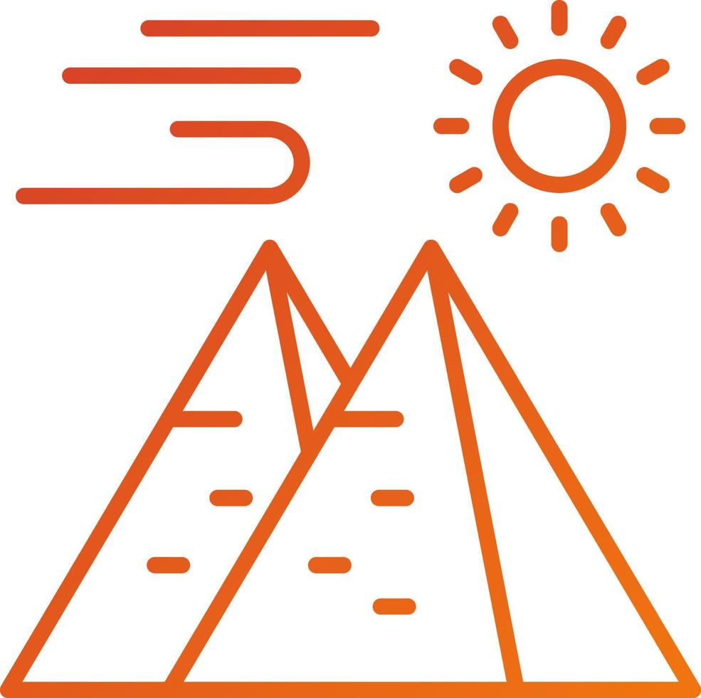 Pyramid Icon Style vector