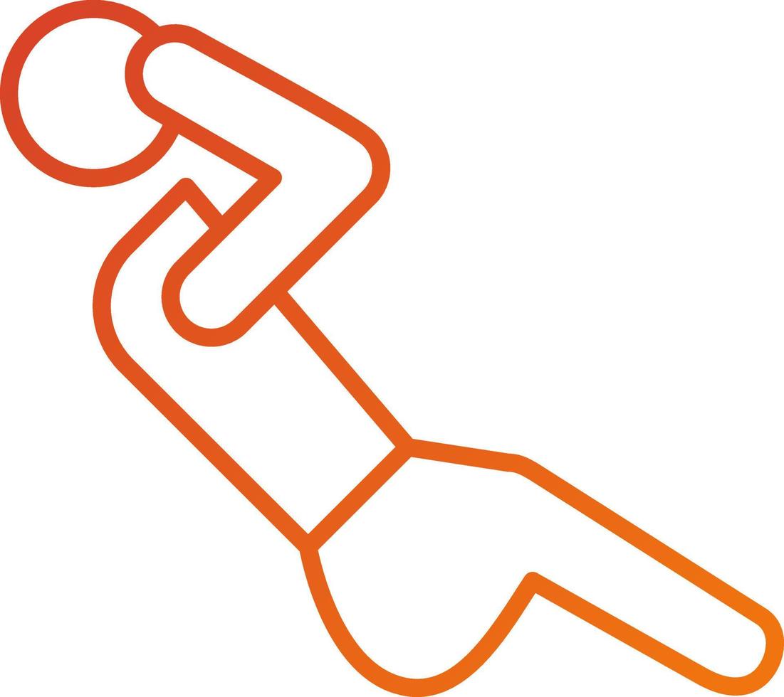 Sit Up Icon Style vector
