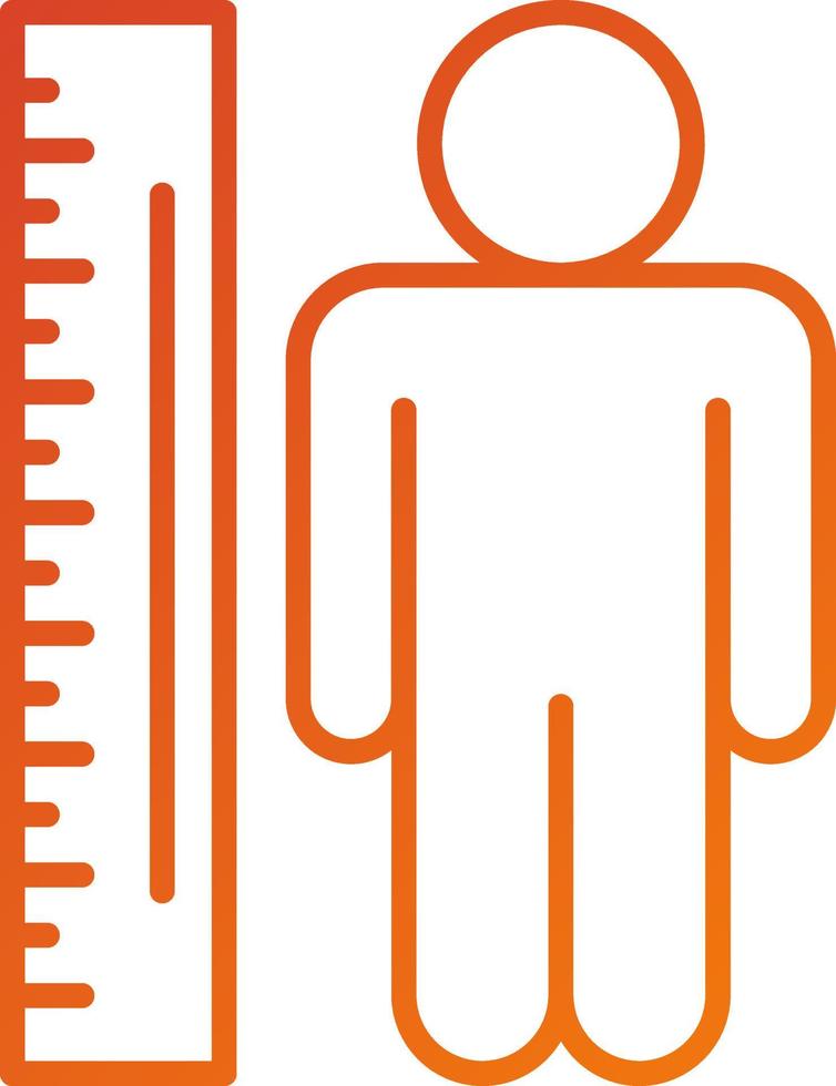 Body Mass Index Icon Style vector