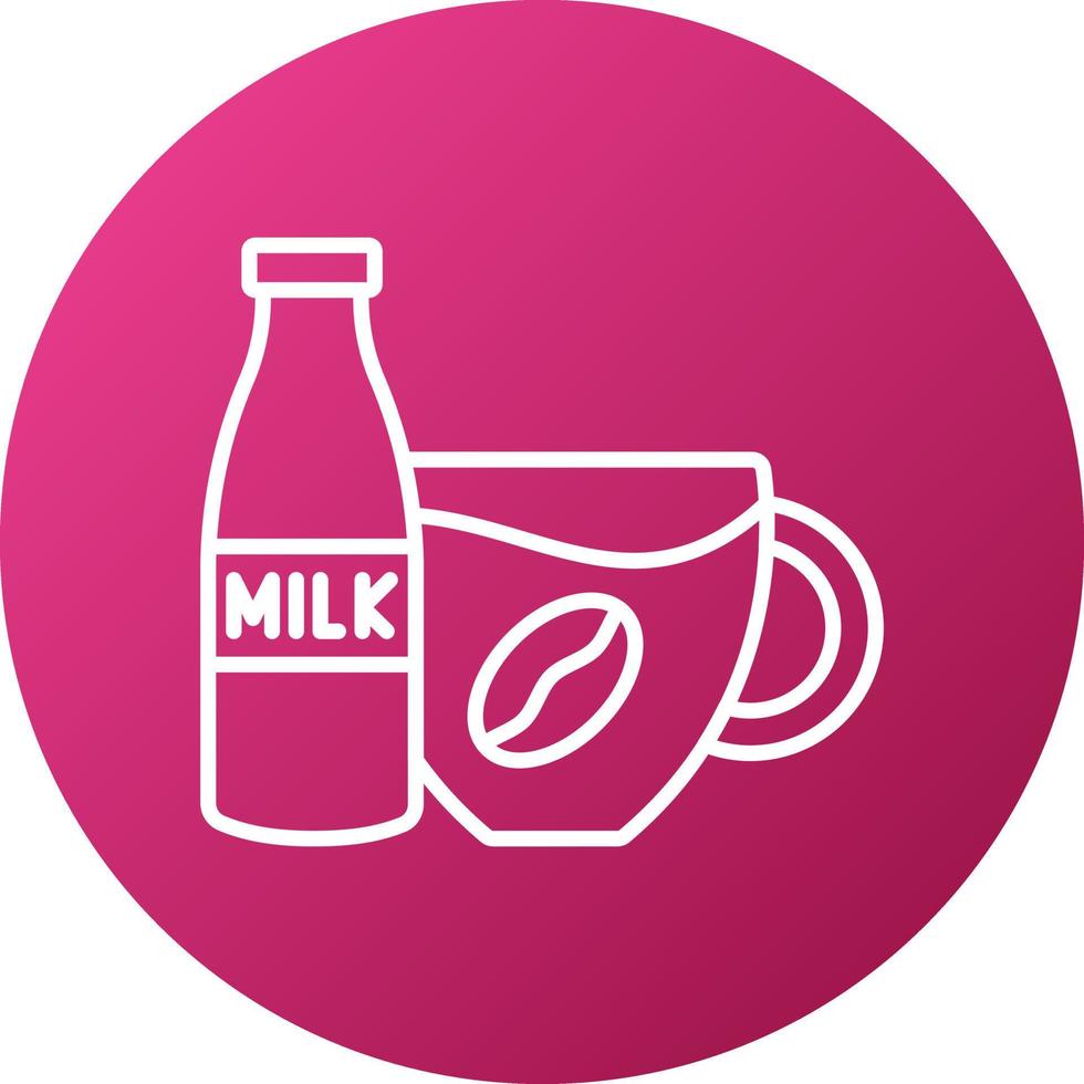 Coffee Milk Icon Style vector