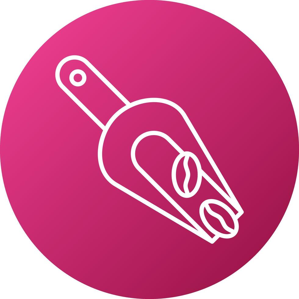 Coffee Scoop Icon Style vector
