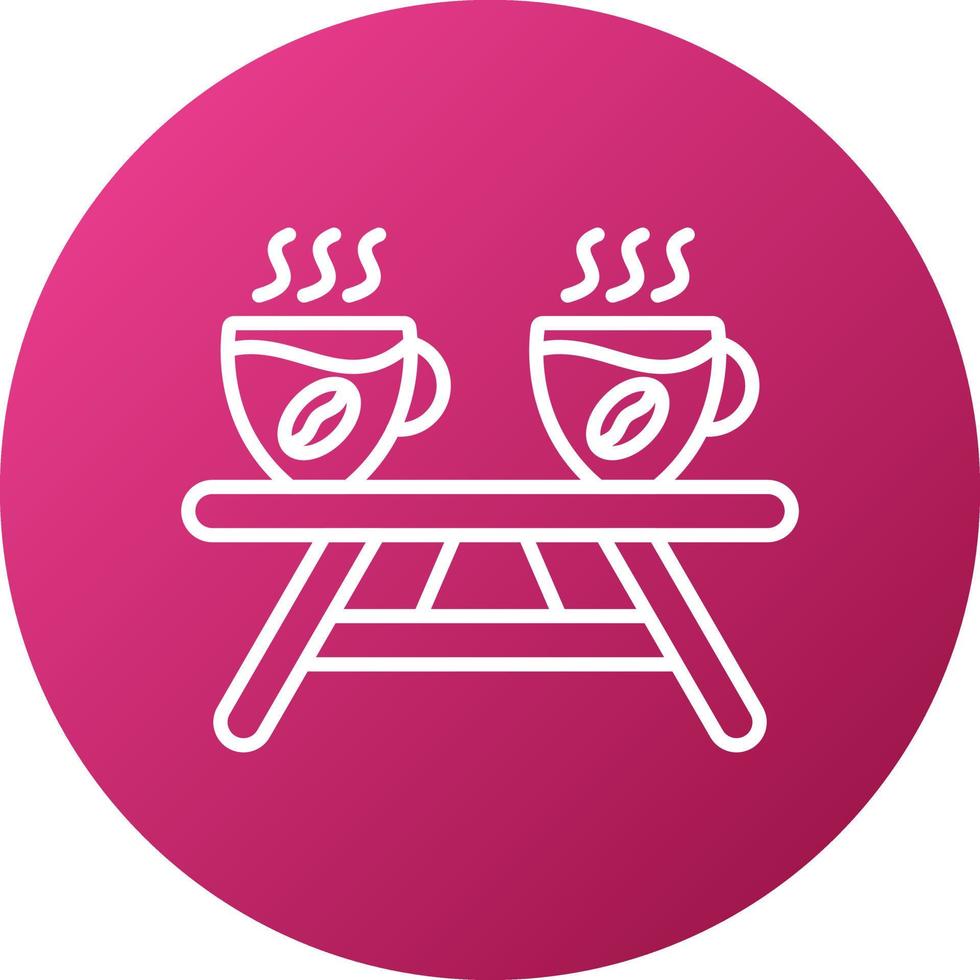 Coffee Table Icon Style vector