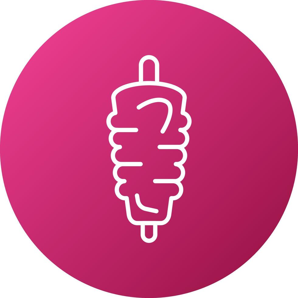Kebab Icon Style vector