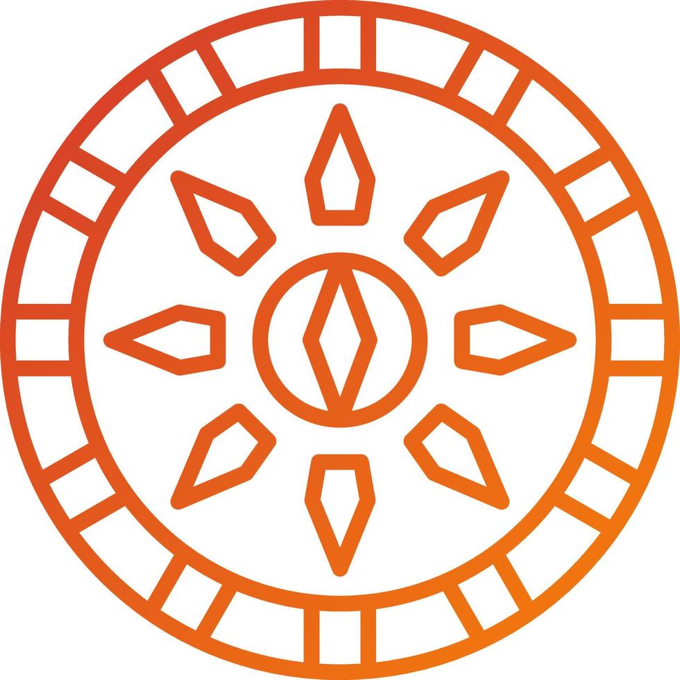 Viking Shield Icon Style vector
