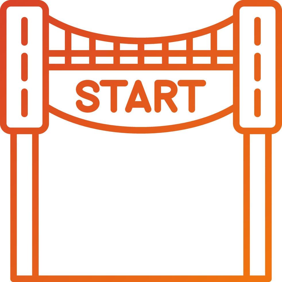 Race Start Icon Style vector