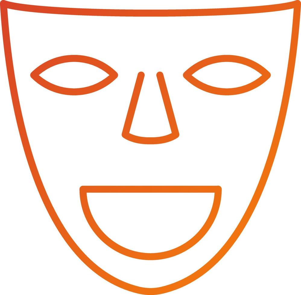 teatro mascaras icono estilo vector
