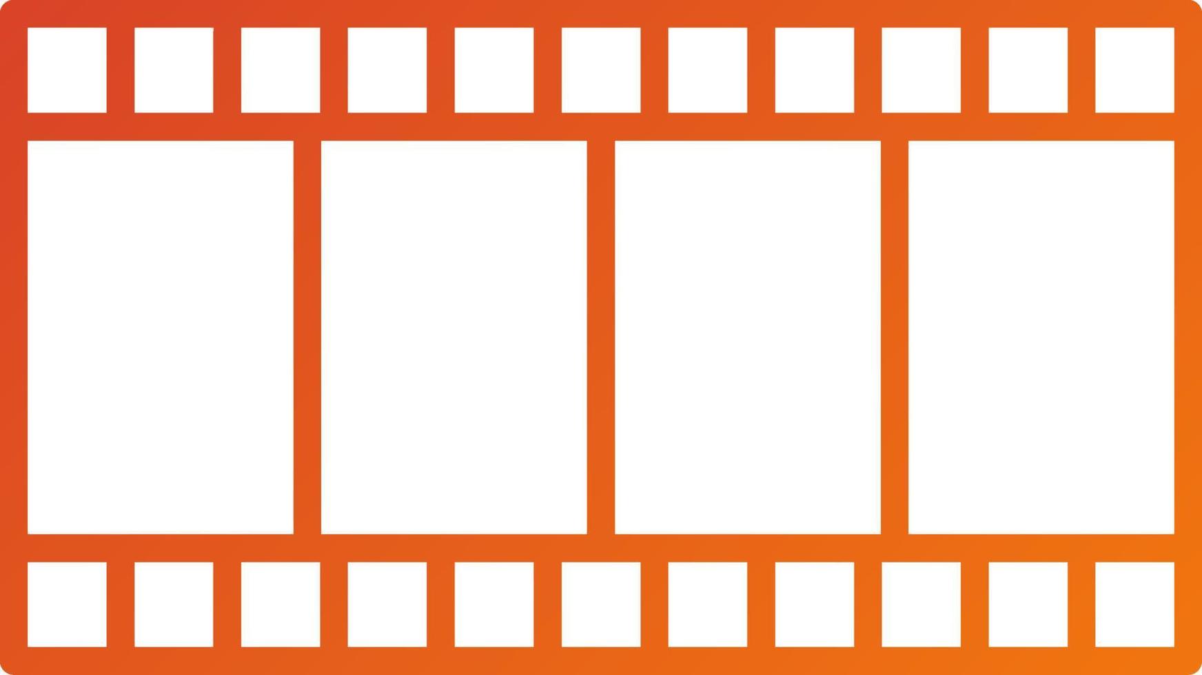 Film Reel Icon Style vector