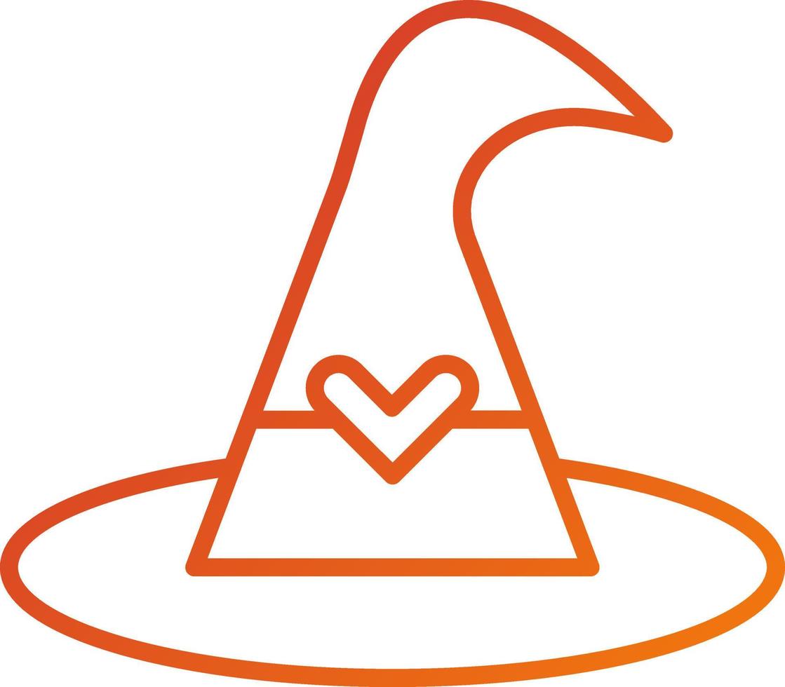 Witch Hat Icon Style vector
