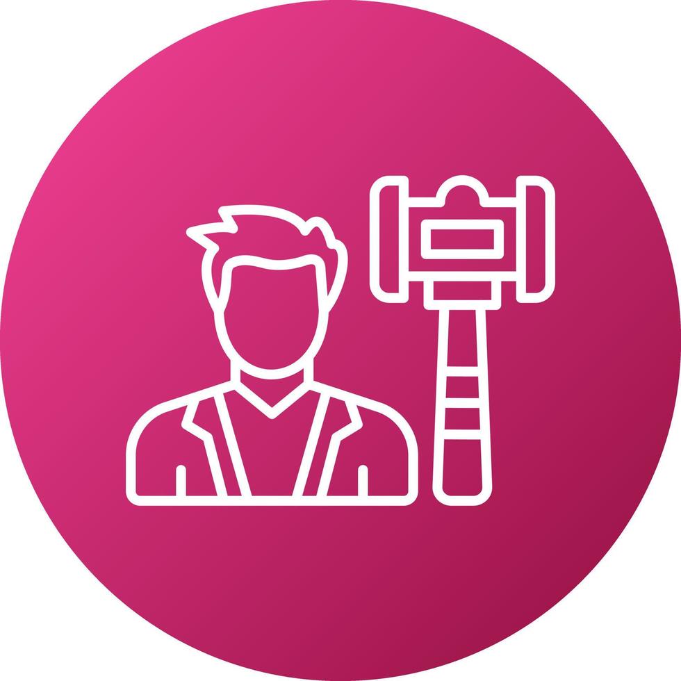 Judge Male Icon Style vector