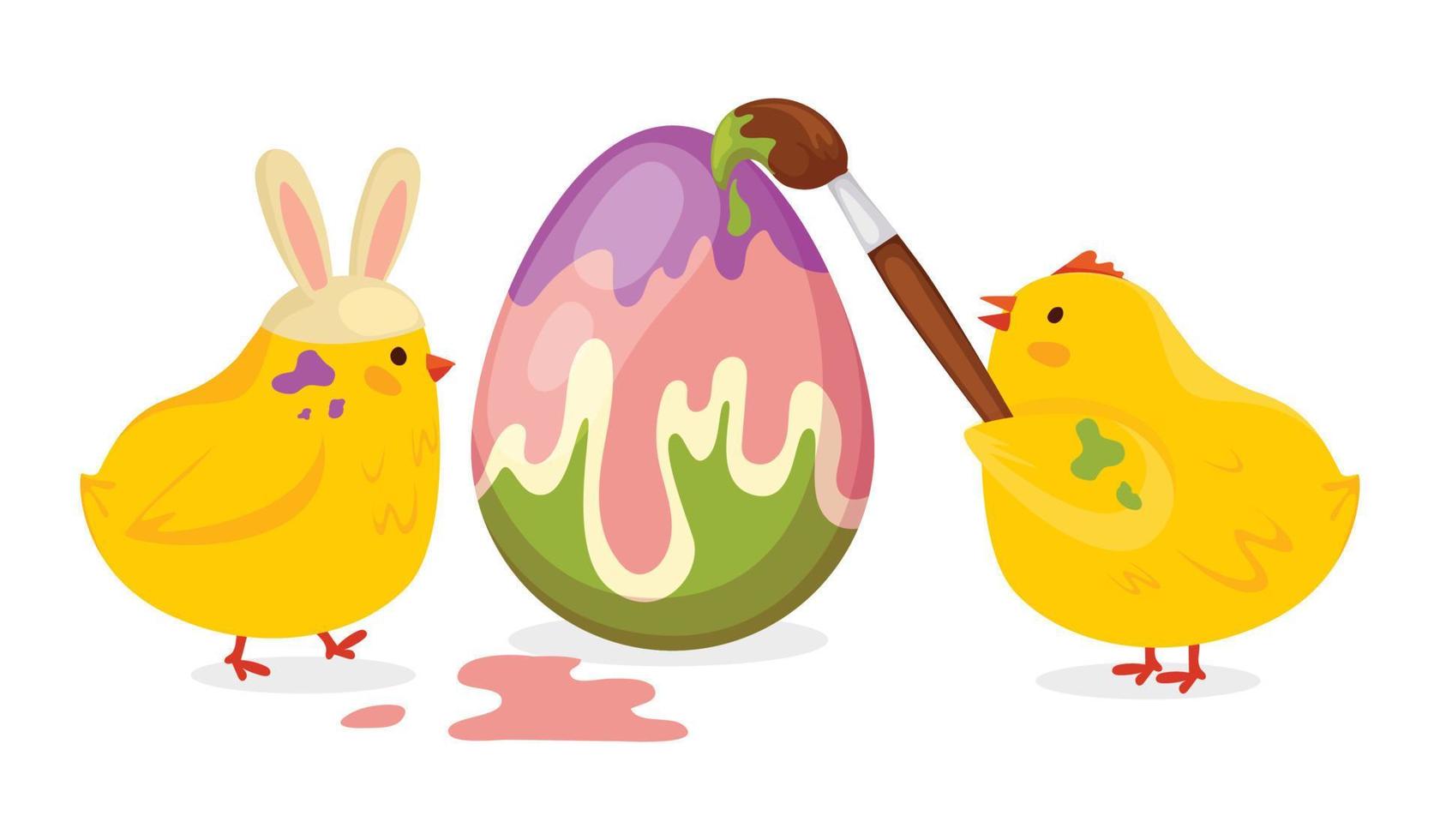 Happy Easter theme. vector