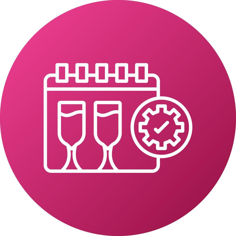 Event Organization Icon Style vector