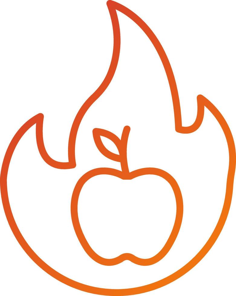 Burning Calories Icon Style vector