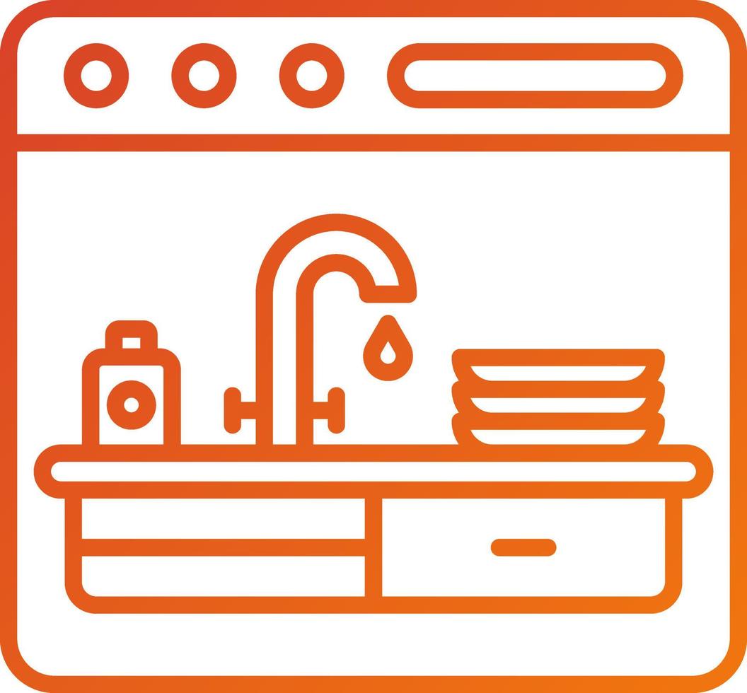 cocina icono estilo vector