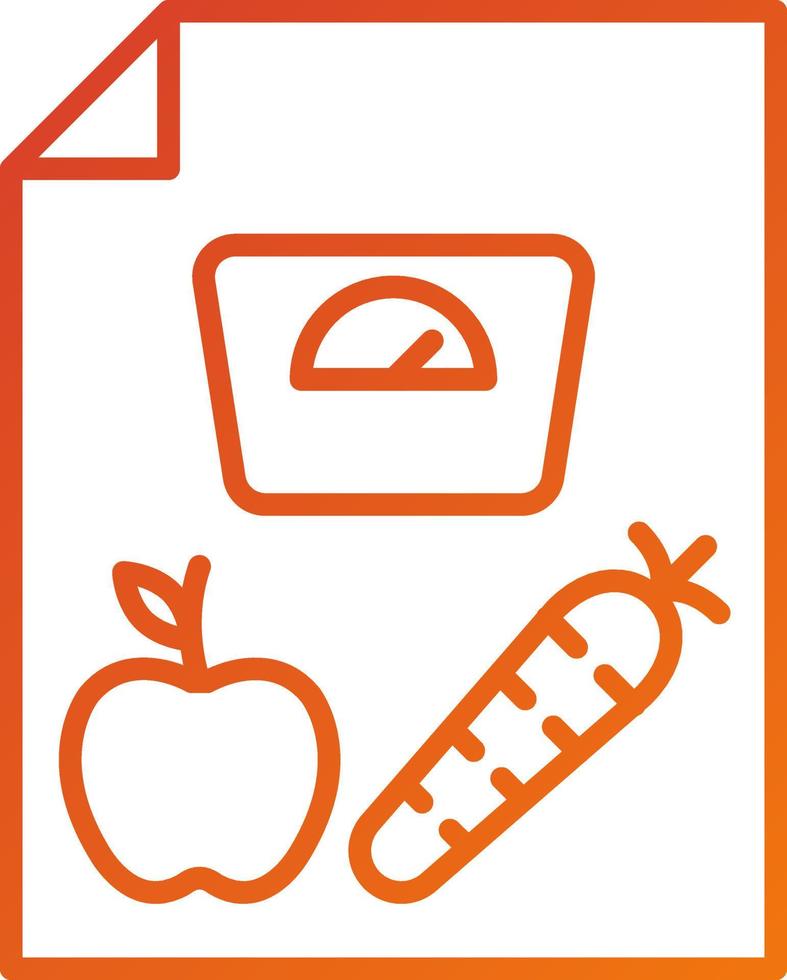 Dieting Tips Icon Style vector