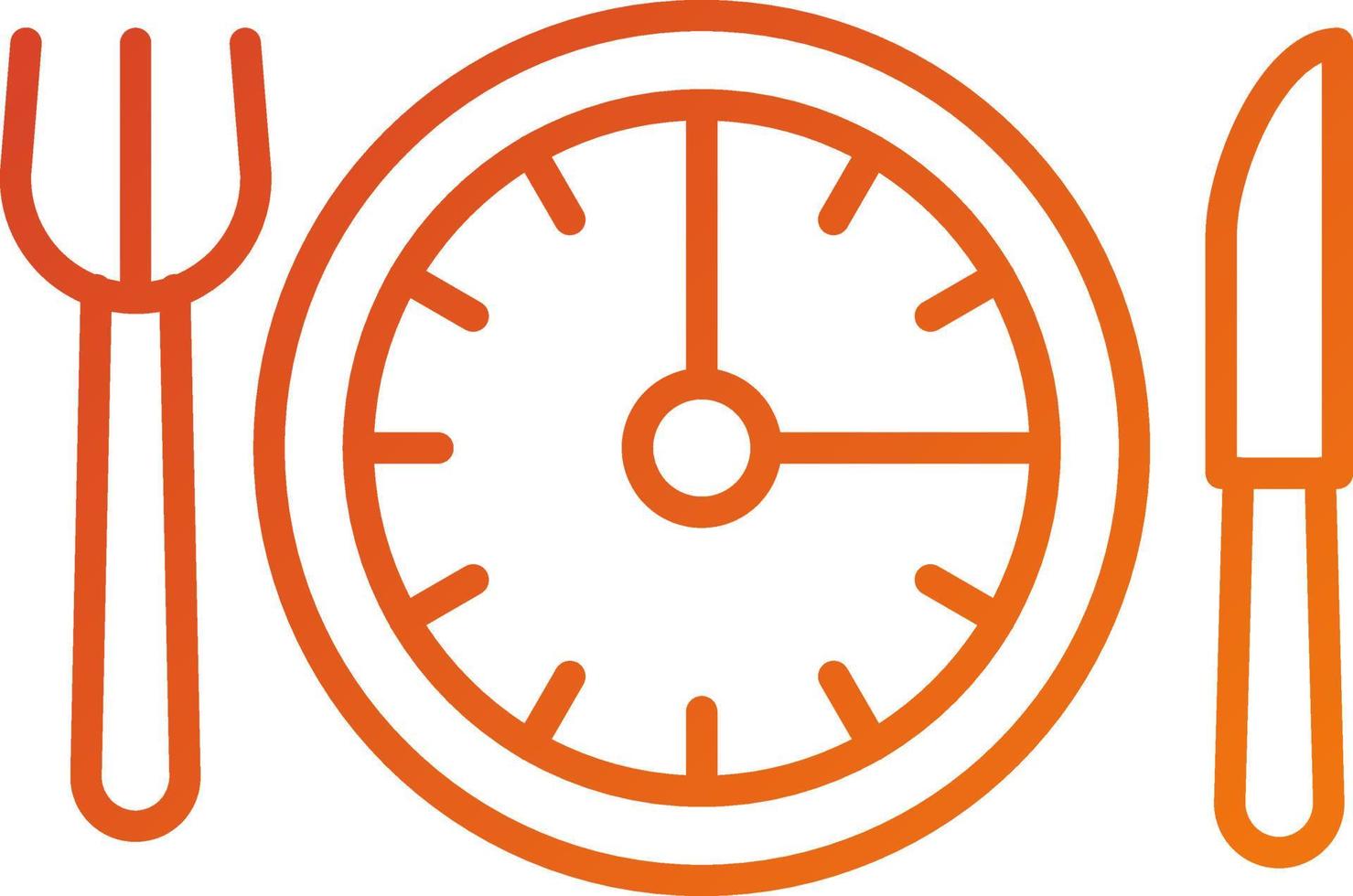 Intermittent Fasting Icon Style vector