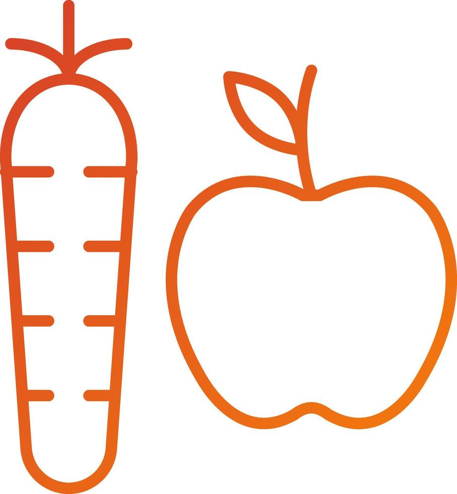Good Eating Habits Icon Style vector