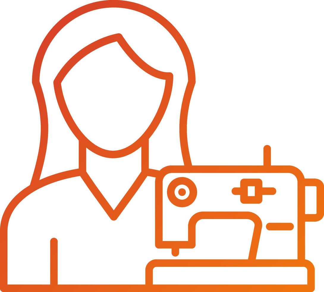 Tailoring Women Icon Style vector