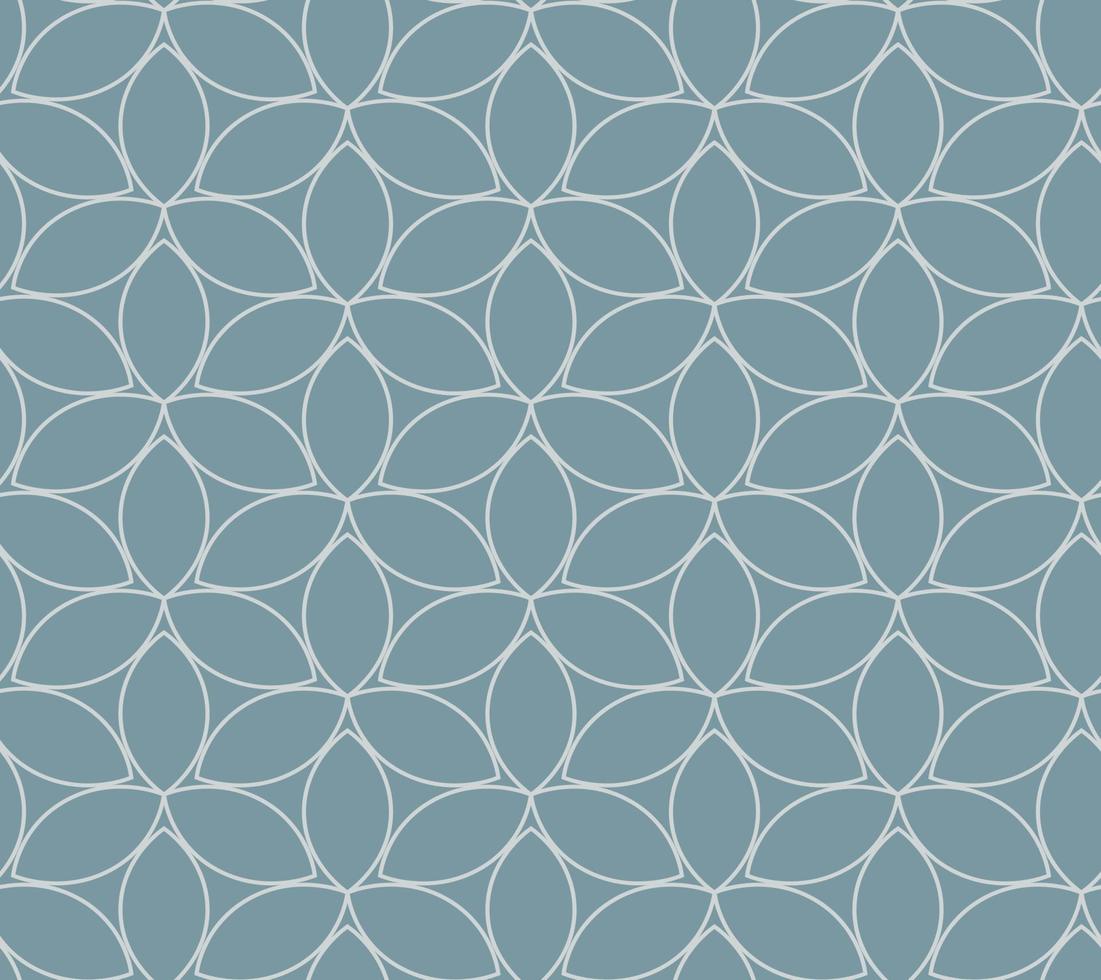 Seamless ornamental vector patterns on a colored background. Modern line art illustrations for wallpapers, flyers, covers, banners, minimalistic ornaments, backgrounds.