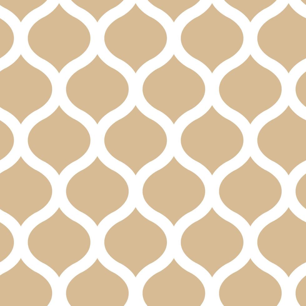 Abstract geometric gold pattern on a white background. Seamless linear illustrations in Arabic style. Stylish fractal texture. Vector drawing to fill the background, laser engraving and cutting.