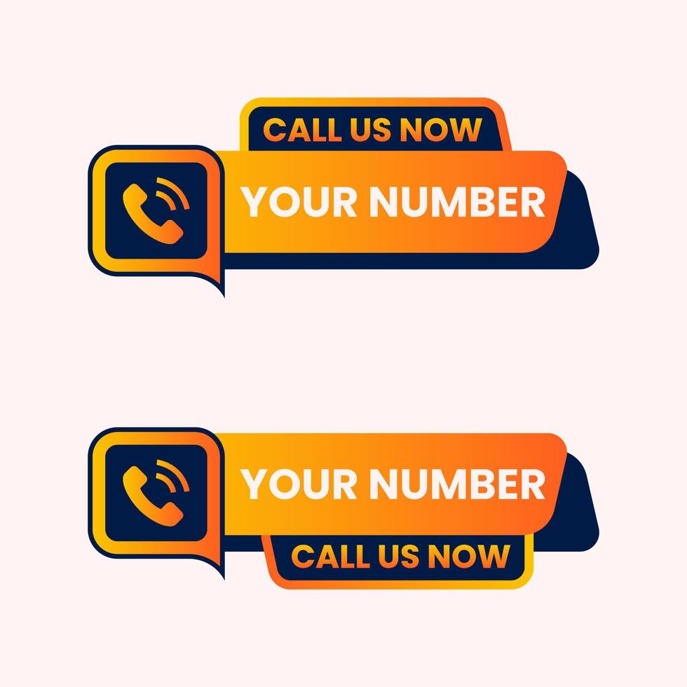 call us button vector lower third