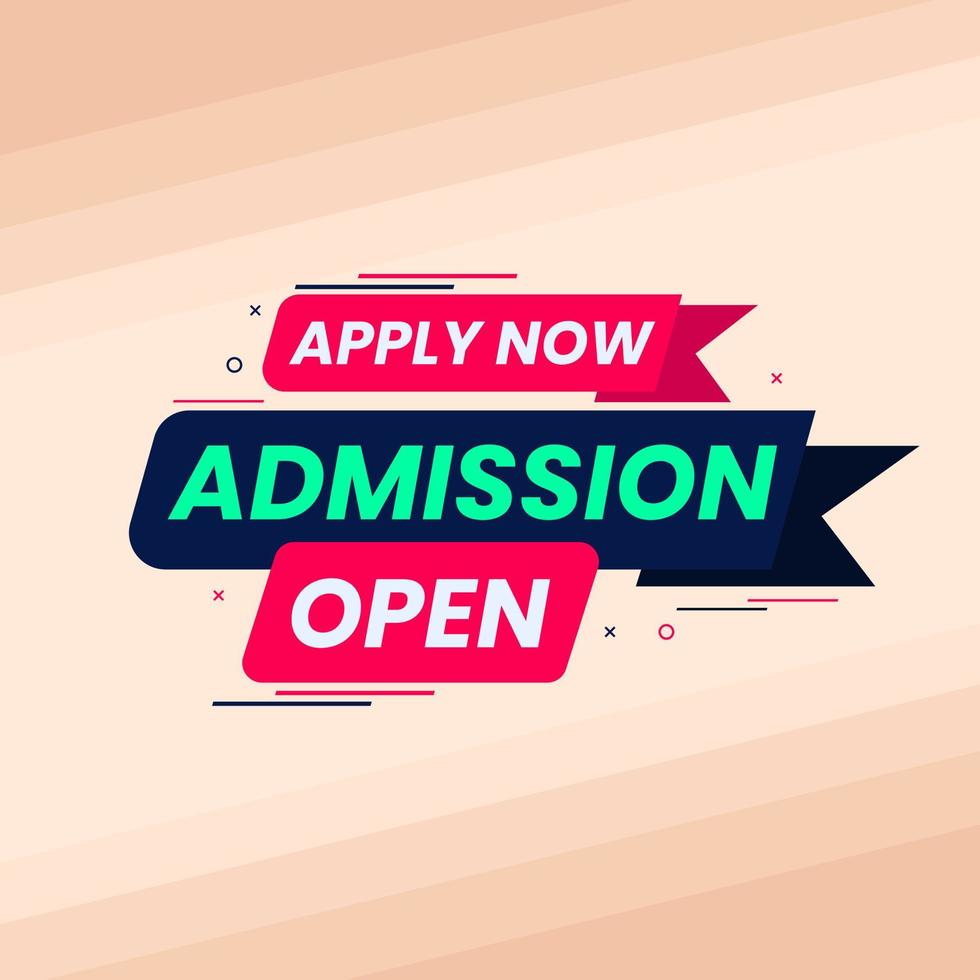 speed style apply now admission open banner design vector