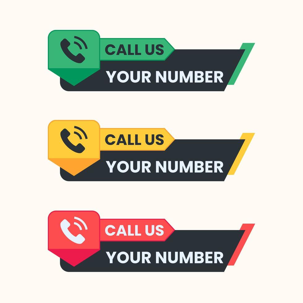 call us button vector