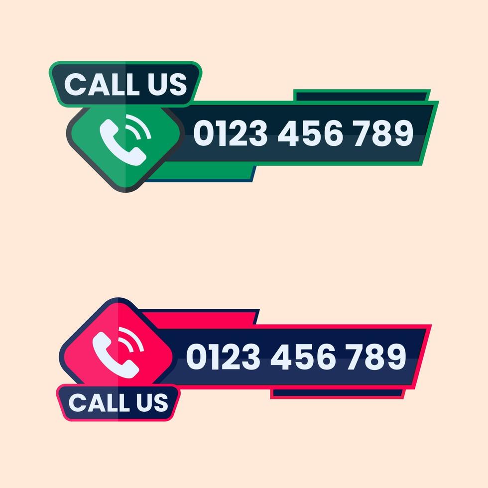 call us button vector