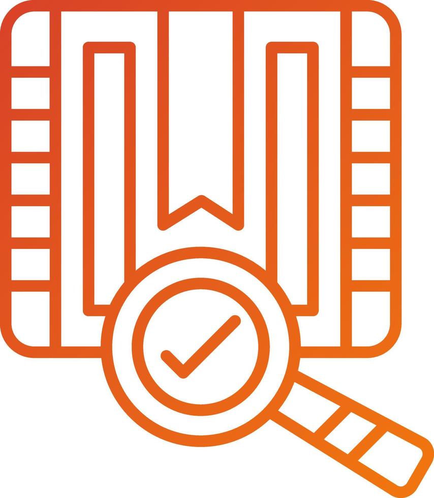 Parcel Inspection Icon Style vector