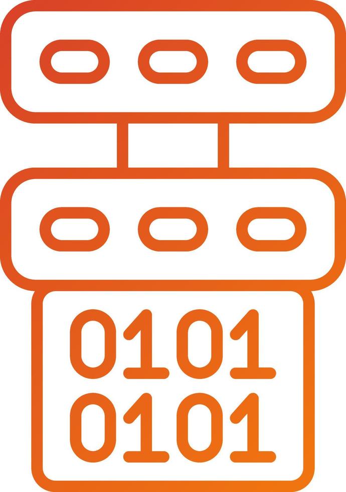 Master Data Icon Style vector