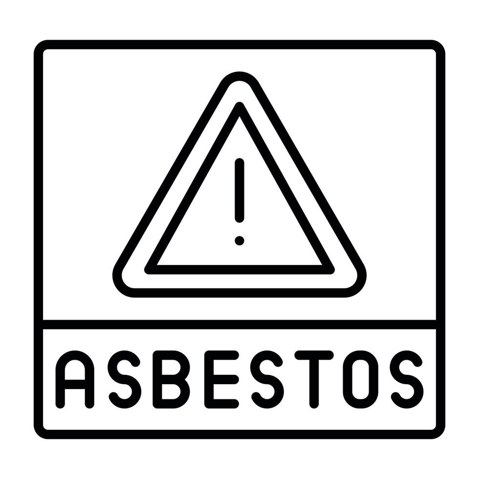 Asbestos vector icon