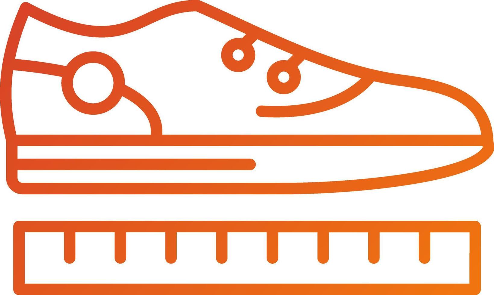 Shoe Size Icon Style vector